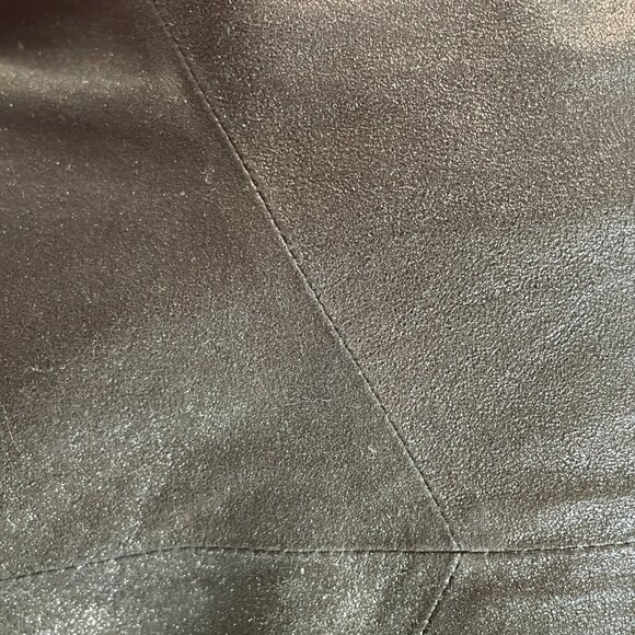 Stunning Theyskens' Theory Soft Black Leather Dress w/ pockets-Size 6 - Picture 13 of 14